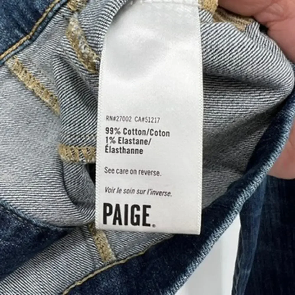 Paige Denim Jacket Women's S Dark Wash Jean Jacket Button Down Collared - Picture 5 of 8
